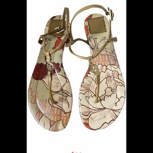 Tory Burch beige Emmy sandals